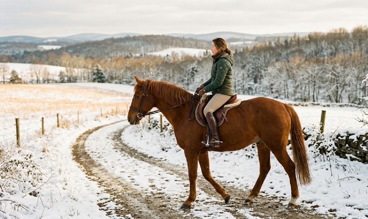 寒い時期の馬の安全を考えた「拍車」の選び方