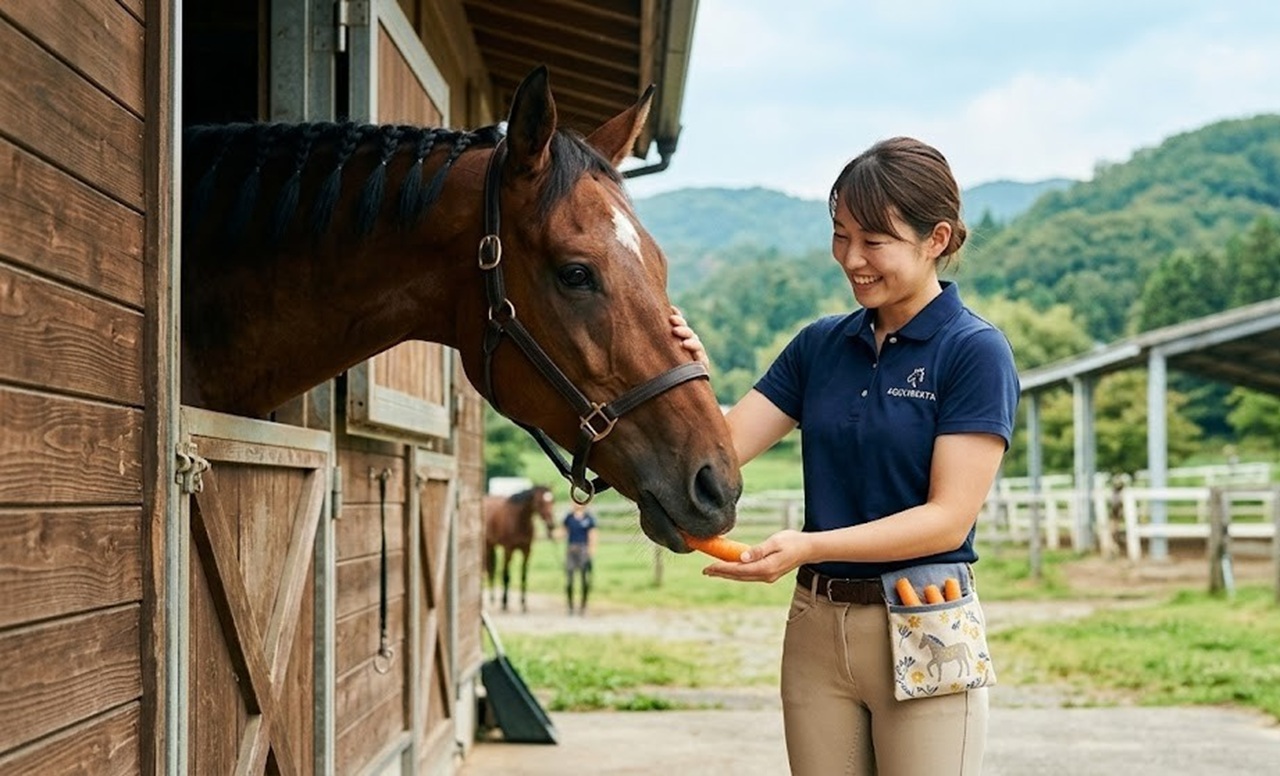 馬へのご褒美は人参がいいの？