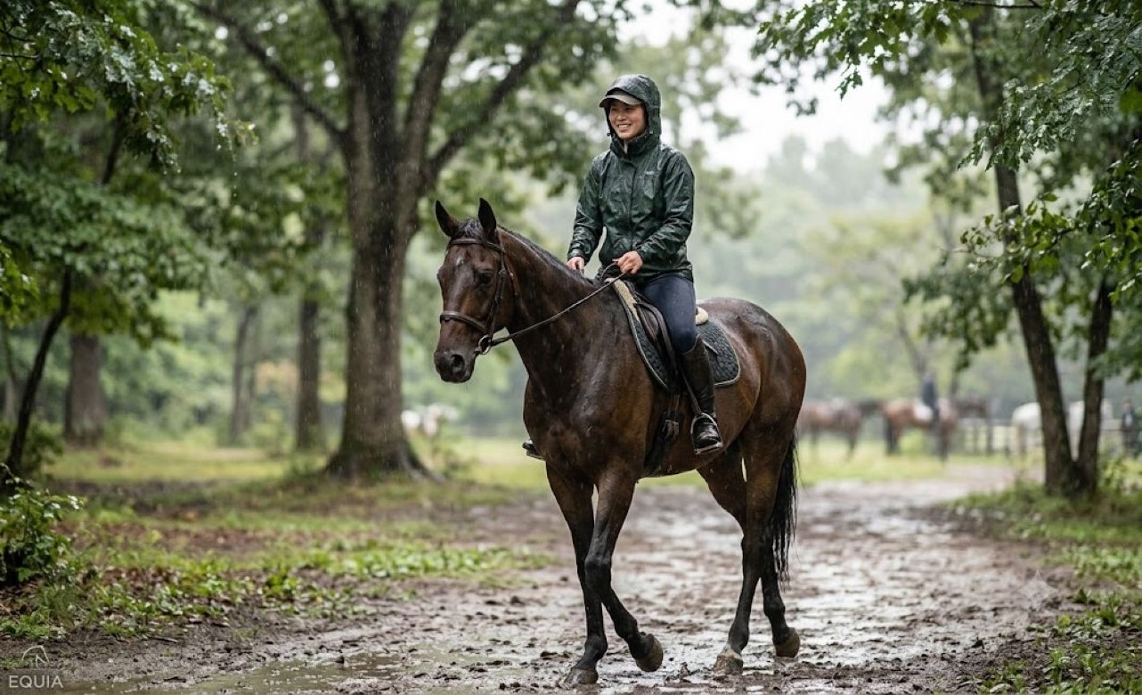 雨の日の乗馬はキャンセルするべき？